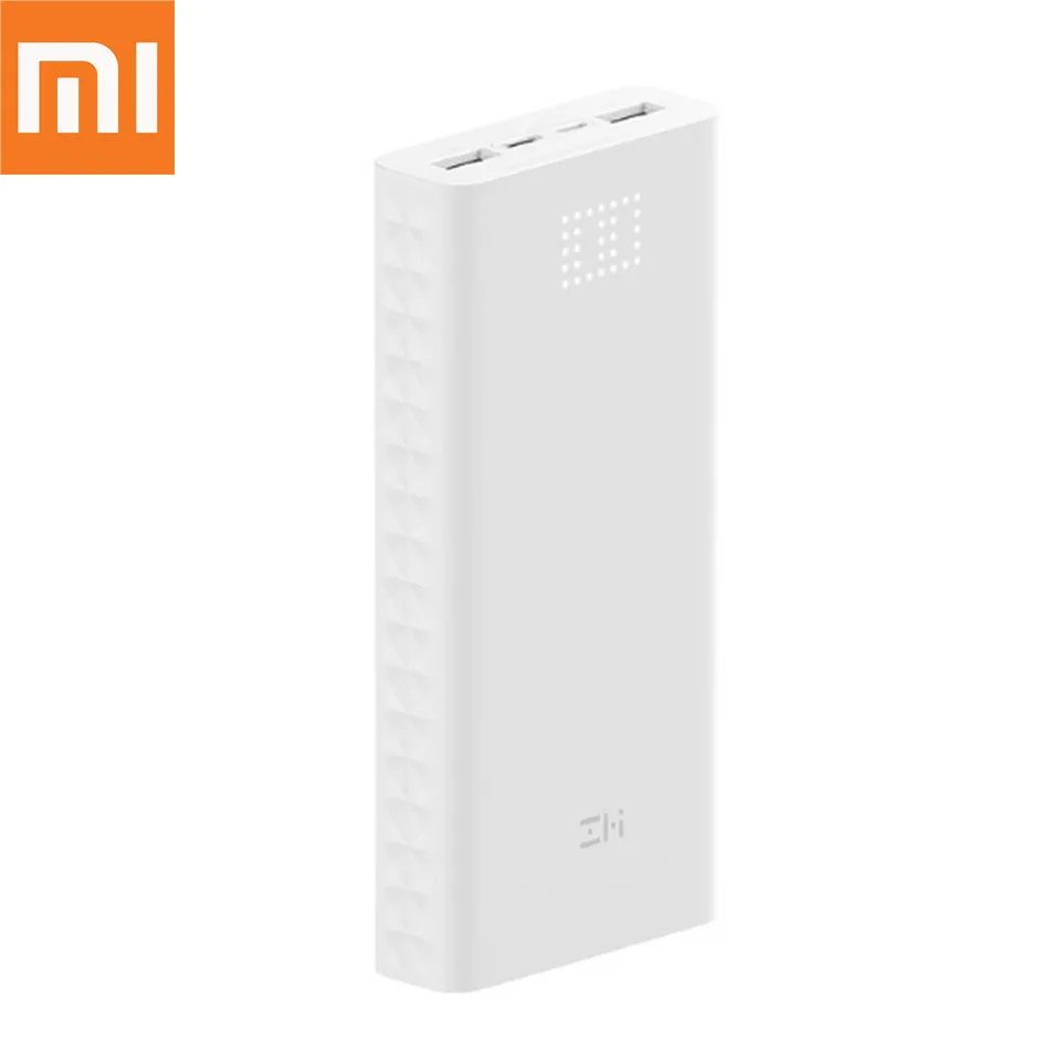 Оригинальный внешний аккумулятор Xiaomi ZMI 20000 мАч портативный для зарядки цифровой