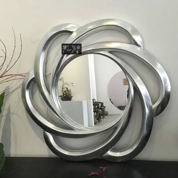 

New Decorative Mirror Beauty Bathroom Decorative Mirror European Wall Hanging Waterproof Mirror Hotel Bathroom Decoration