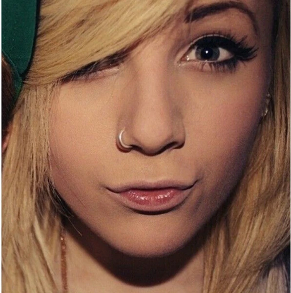 1 шт. Медицинское Ноздря Titanium Золото Серебро Нос Хооп Кольца клип на нос шпильки