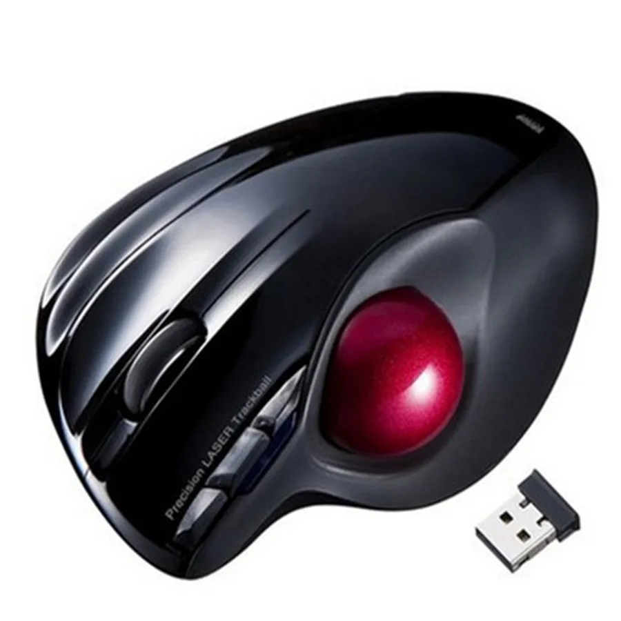 Wireless mouse black SANWA поставка эргономичная Проводная/Беспроводная/bluetooth трекбол мышь креативная для мужчин и женщин для офиса и дома регулируемая скорость мыши - Цвет: Wireless mouse black