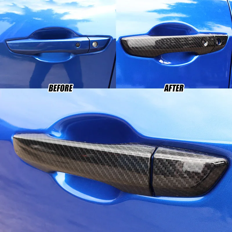 Для Honda Civic 2016 2017 2018 2019 2020 боковая дверная ручка из углеродного волокна