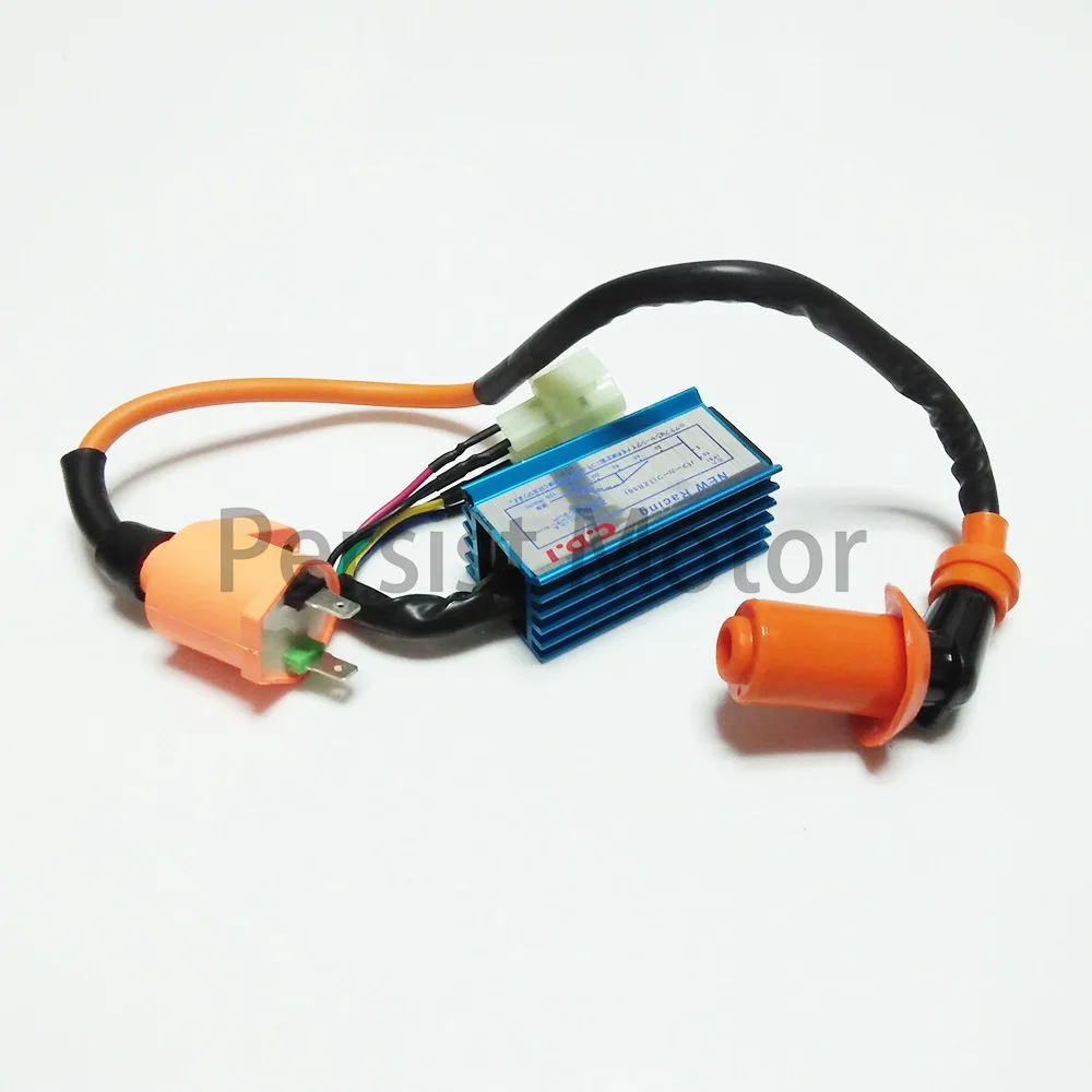Производительность гонки CDI 6 pin + катушка зажигания 50cc 70cc 90cc 110cc 125cc 140cc ATV Dirt Pit Bike |