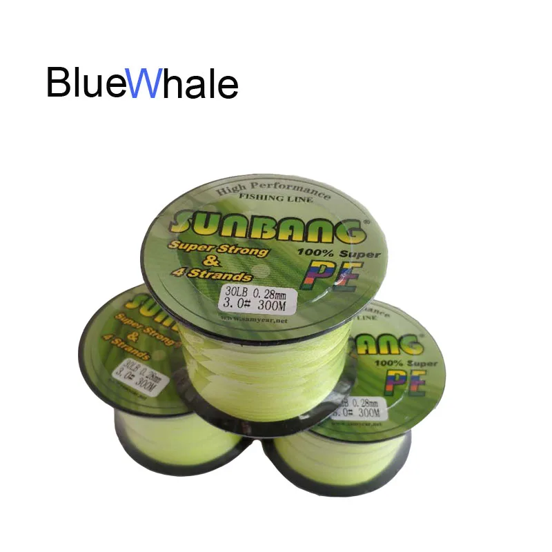 BlueWhale 300 м PE рыболовная леска 4 нити плетеная 8 60LB мультифиламент для ловли