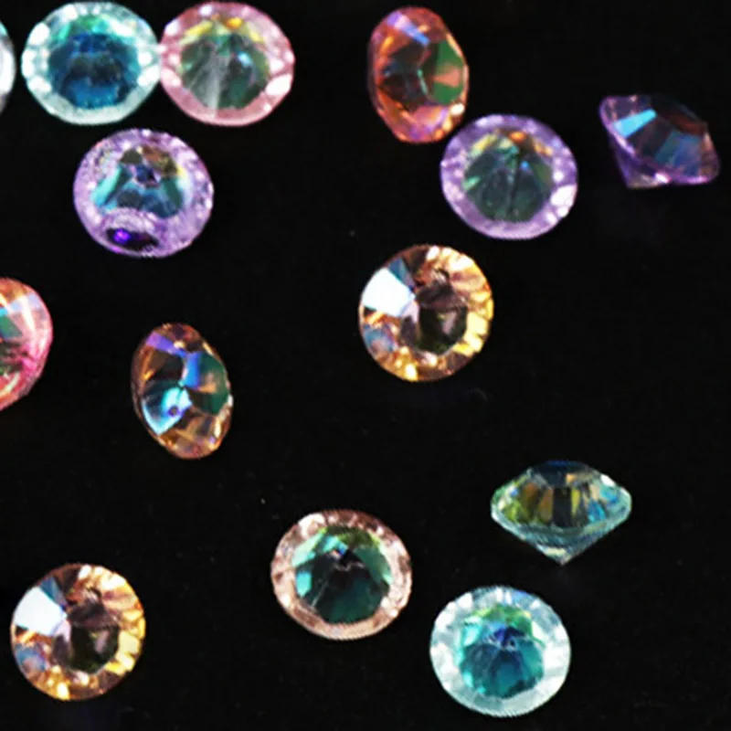 1 чехол смешанные цвета прозрачные стразы из смолы для ногтей кристалл дизайна