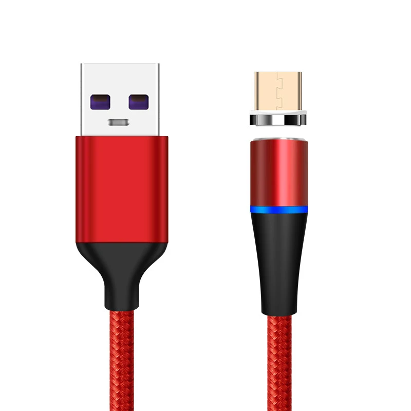Red 5A Магнитный зарядный кабель Supercharge для HUAWEI P30 Pro mate 20 Pro P20 Xiaomi Mi9 MIX3 SAMSUNG S10+ для iPhone XS MAX XR 8 7 - Тип штекера: Red