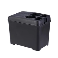 black universal car interior trash can multi function trash bin storage box cup drink holder accessories