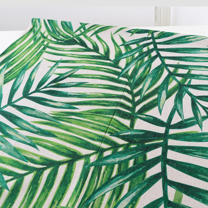 Новый льняной Норен японский стиль занавес для двери зеленый тропический