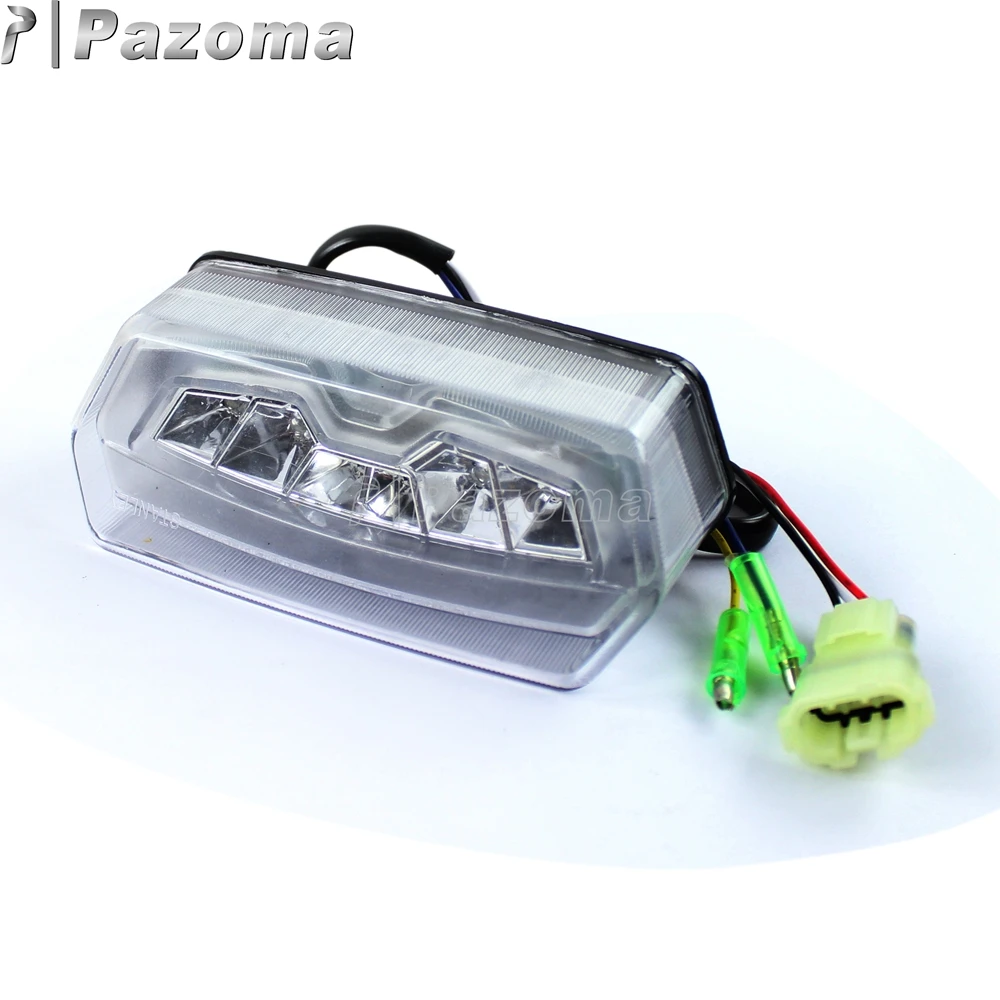 Мотоцикл Pazoma Интегрированный сигнал светодиодный задний фонарь ходовая лампа