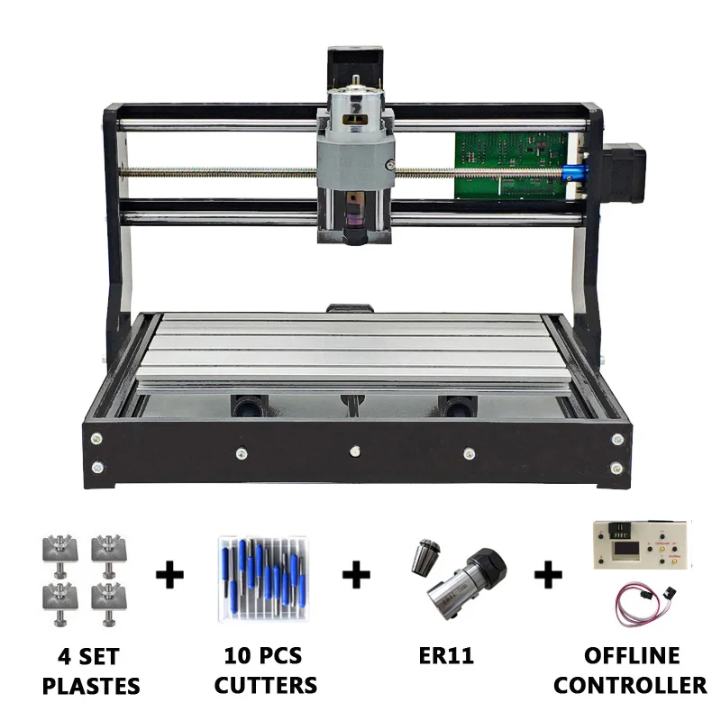 Package 2 CNC 3018 Pro GRBL Diy Мини cnc машина 3 оси pcb фрезерный станок Bluetooth деревянный маршрутизатор лазерная гравировка работа в автономном режиме - Цвет: Package 2
