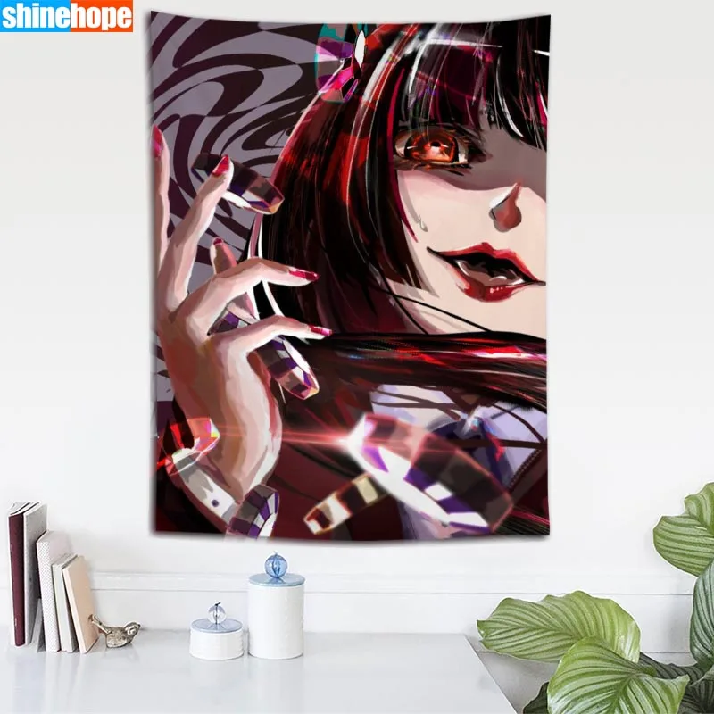 Kakegurui аниме Гобелен Мандала настенная висячая стена психоделический гобелен