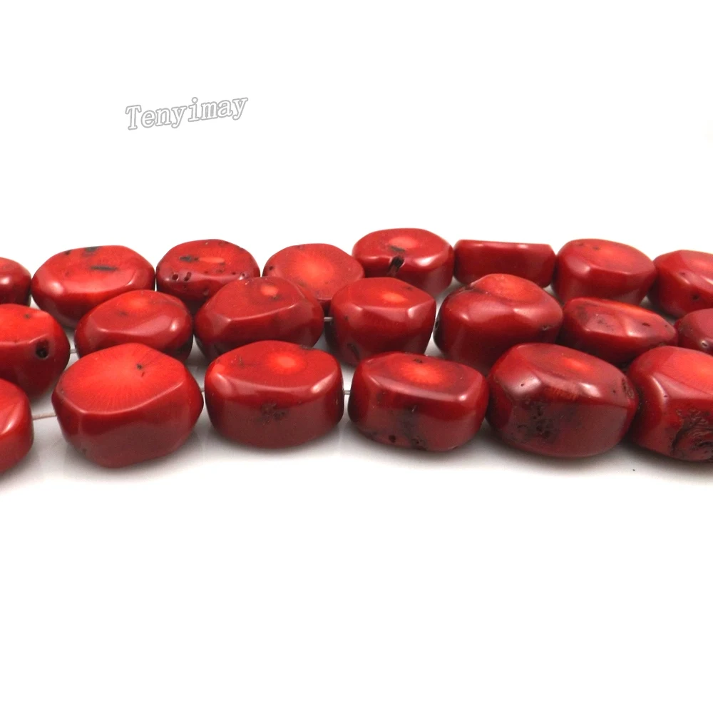 Высокое качество 20 мм Овальный гравий коралловый бисер для DIY натуральный