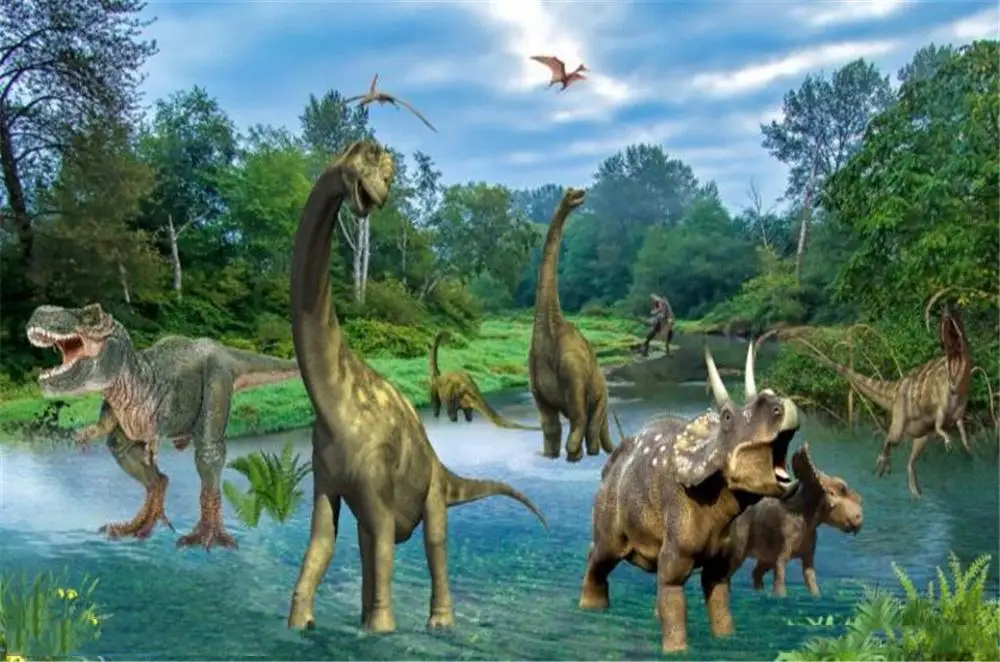 3D настенная бумага домашний декор на заказ древние времена динозавр 3d животное