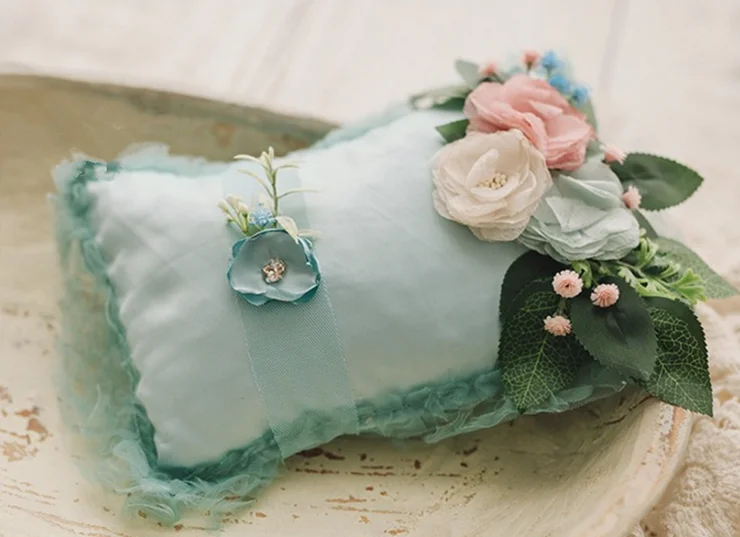 Pillow + headwear set for baby photography newborn props flowers &amp pillows photo shooting posing | Детская одежда и обувь