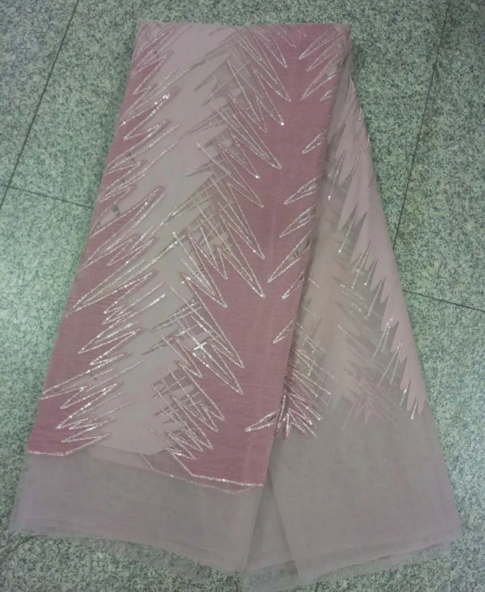 (5 ярдов/шт) очень красивая вышитая африканская блестящая бархатная кружевная