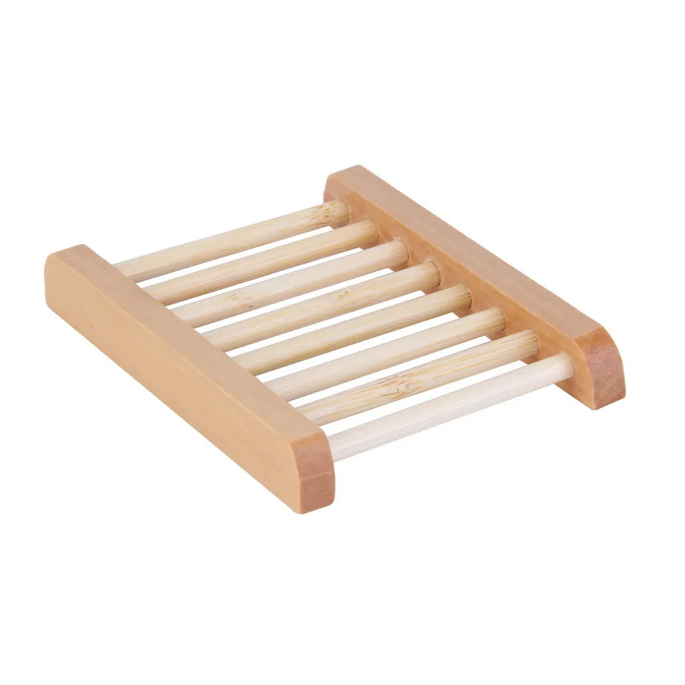 

Natural Wood Soap Dish Wooden Soap Tray Holder Storage Soap Rack Plate Box Container for Bath Shower Plate Bathroom