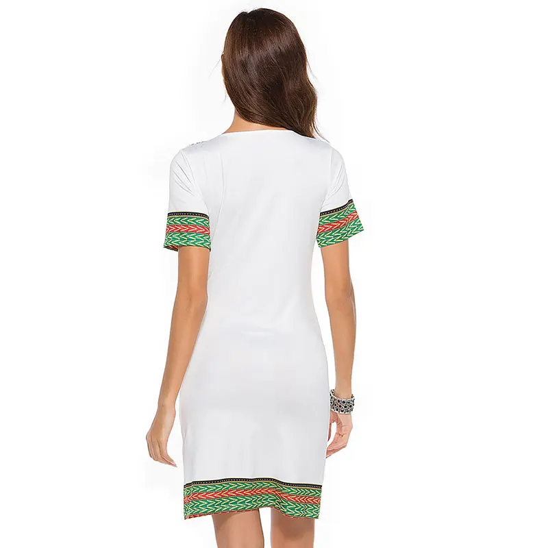 Venlilulu Boho Dresses Bodycon 2019 Summer Women Pencil Dress Beach Mini Party for Female Tight V-neck | Женская одежда