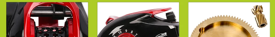 TSURINOYA XF-50 катушка baitcasing 190g 10BB 6,6: 1 Магнитная Тормозная система
