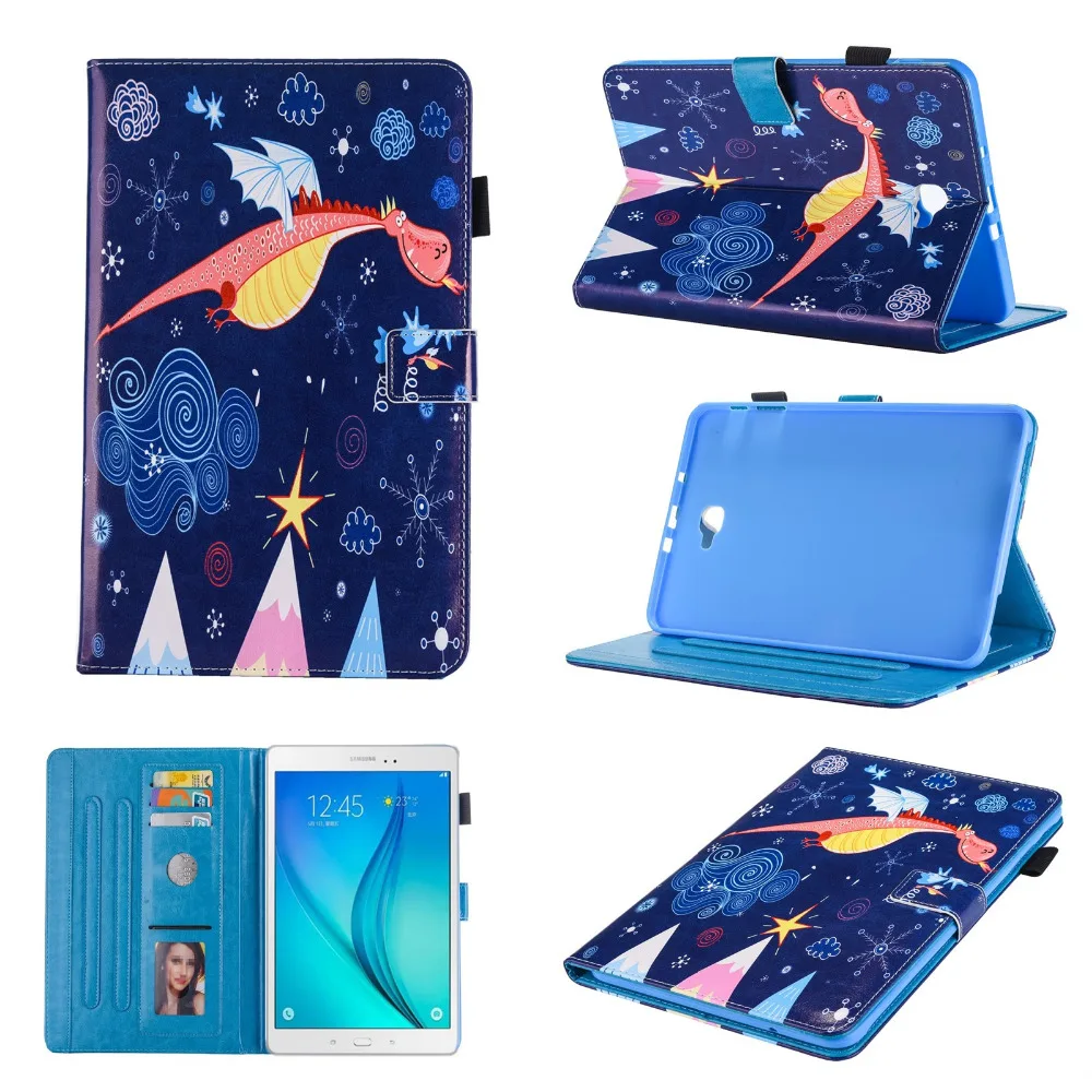 Чехол для Samsung Galaxy Tab A 10 1 T580 T585 SM T580N T585C + пленка ручка|Чехлы планшетов и
