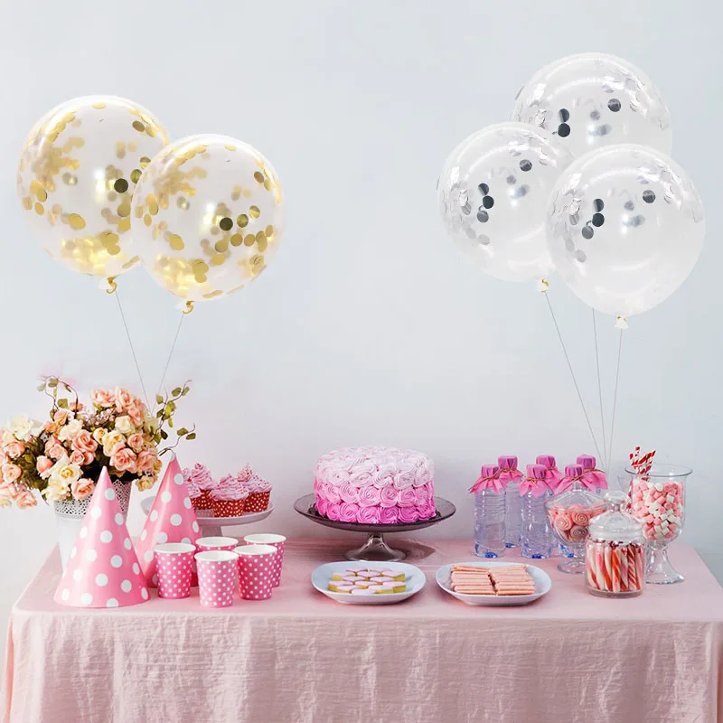 5 шт 12 дюймов многоцветный воздушный шар &quotКонфетти&quot фольга Globos украшения для