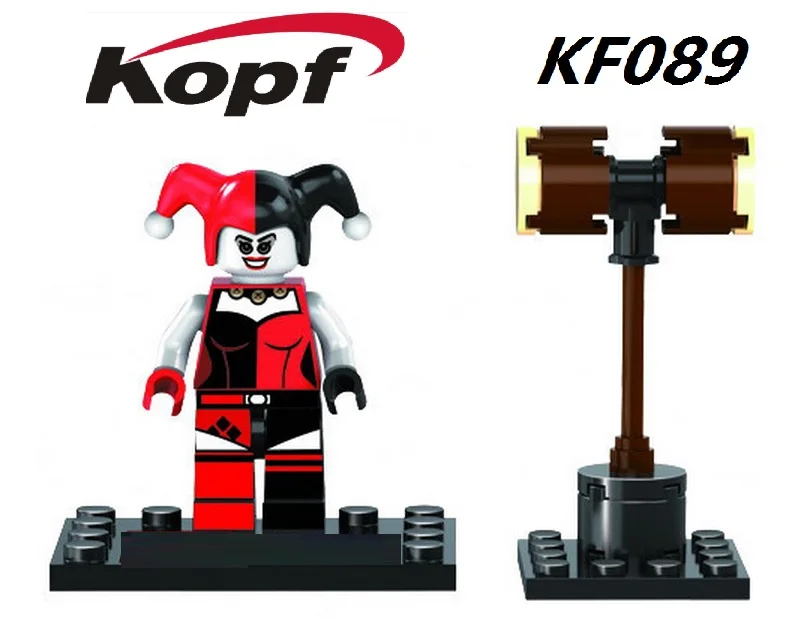KF089 Without Box Одиночная Супер Герои Харли Квинн Джокер Женщина-кошка каникулы блоки "бетмен" фигурки строительные блоки детский подарок игрушки - Цвет: KF089 Without Box