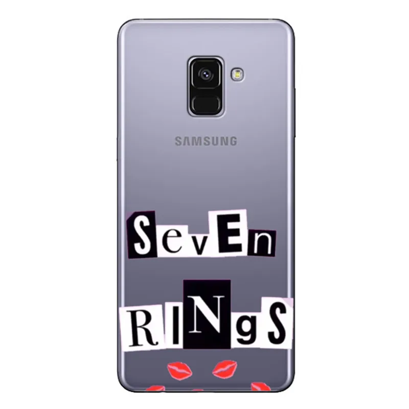 7 кольца; благодарим Вас, seguinte Ариана Гранде macio ядер doces caso de телефоны para o samsung S6, 7, 8, 9, 10, плюс край мягкий TPU чехол - Цвет: TPU