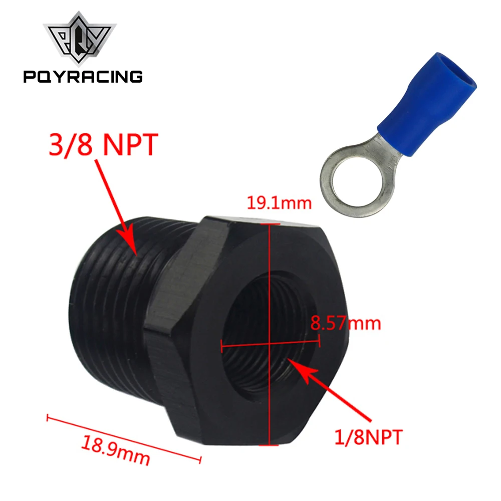 PQY - 3/8 &quotштекер до 1/8&quot гнездо NPT Thread редуктор Шестигранная втулка трубный фитинг