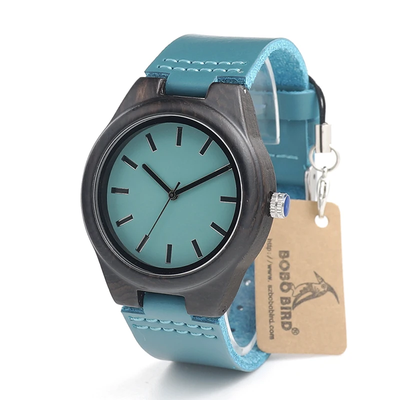 BOBO BIRD черное дерево пара кварцевые часы легкие уникальные relojes mujer с японский механизм Miyota для подарка