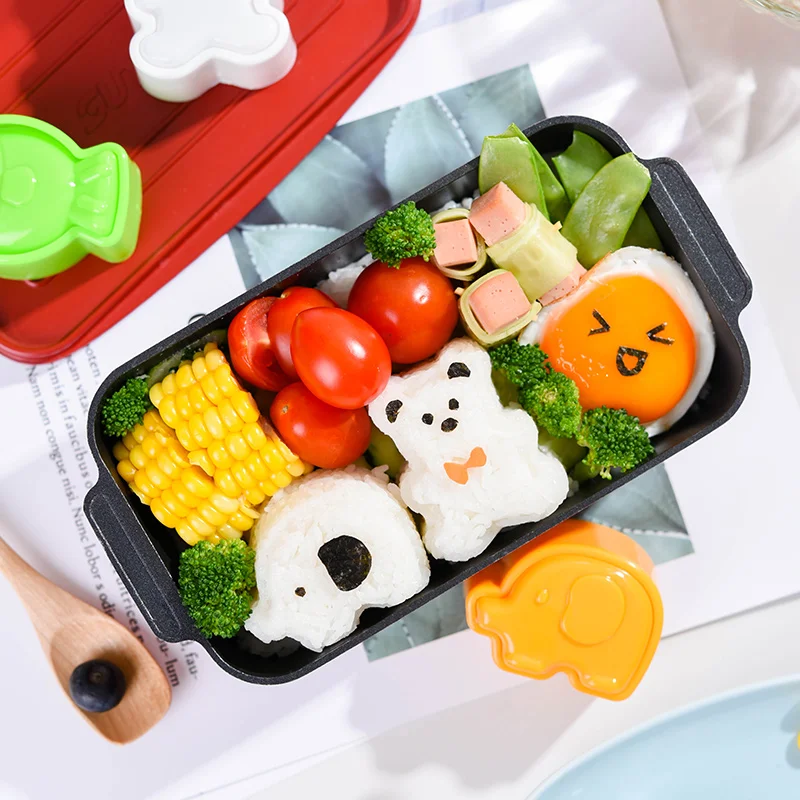 Bakerdream 4 в 1 Аксессуары Bento ребенка кролика детские Дельфин плесень Райс Плесень
