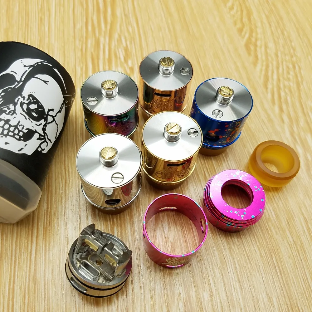 CYAN Rapture RDA распылитель с широким наконечником 24 мм перестраиваемый испаритель бак