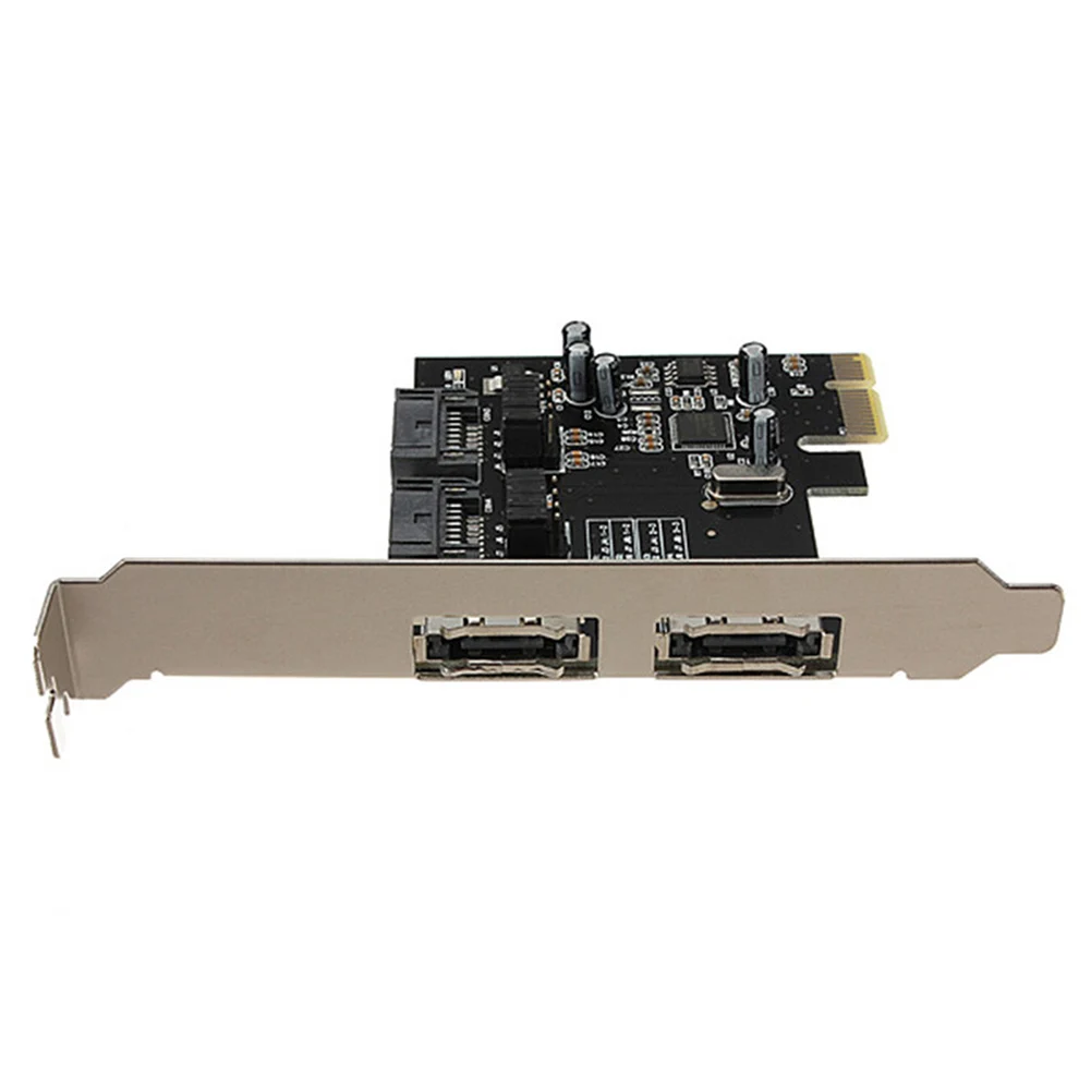 Высокоскоростная карта PCI E для SATA3 6 ГБ/сек. eSATA SATA III с кабелем передачи данных