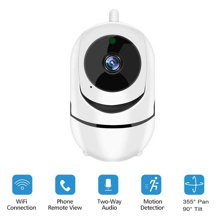 IP камера 1080P Full HD Беспроводная с поддержкой Wi Fi и функцией ночного видения|Камеры
