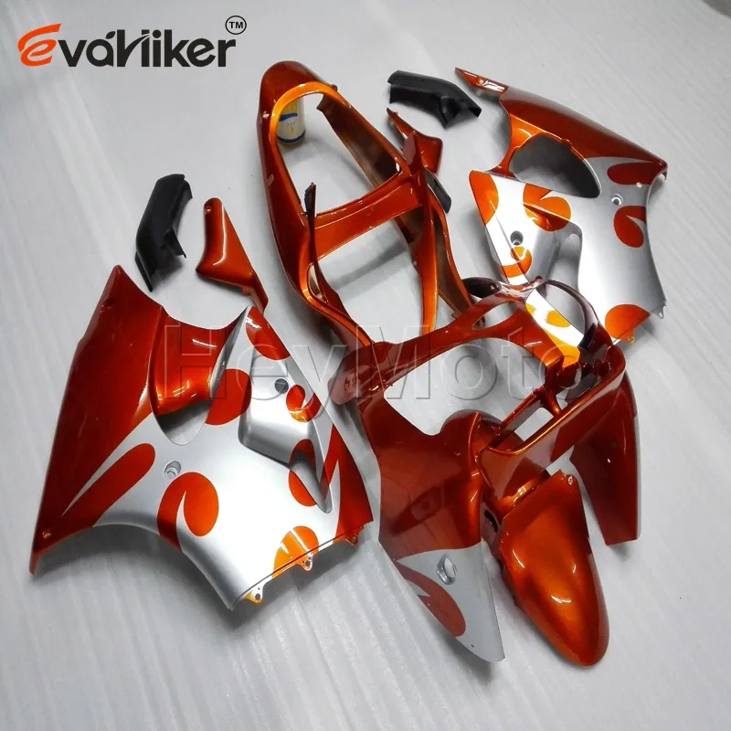 

Custom ABS motor fairings for ZZR600 2005 2006 2007 2008 ZX-6R 2000 2001 2002+Injection mold orange+Unpainted fairing H3