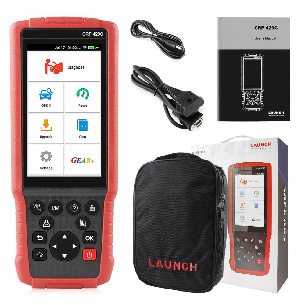 LAUNCH X431 CRP429C автомобильный диагностический инструмент CRP 429C OBD2 obdii считыватель