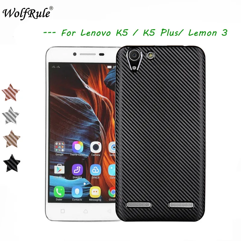 Wolfrole Lenovo k5 чехол Plus роскошный Полная защита мягкий TPU для Vibe Funda K5 Lemon 3 Capa |