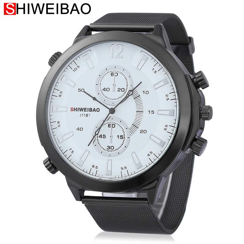 2021SHIWEIBAO новые модные мужские деловые стальные крутые наручные часы для мальчиков