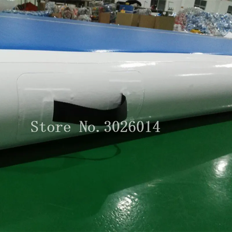 Скидка Надувной гимнастический коврик с насосом, 800x100x20 см