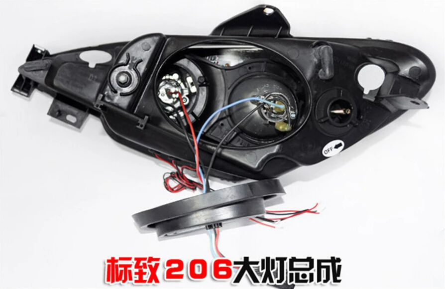 HID, 2004~ 2008, стайлинга автомобилей для Peugeo 206 фар, понимание, 206 207 308 3008 408 4008 508 Raid RCZ партнер, 206 головная лампа