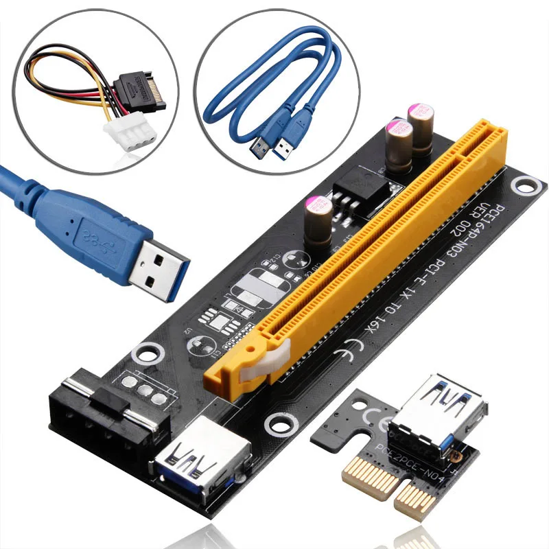 Горячая Распродажа мини-машины PCI Express 1X для 16X расширитель Riser карта адаптера 60 см