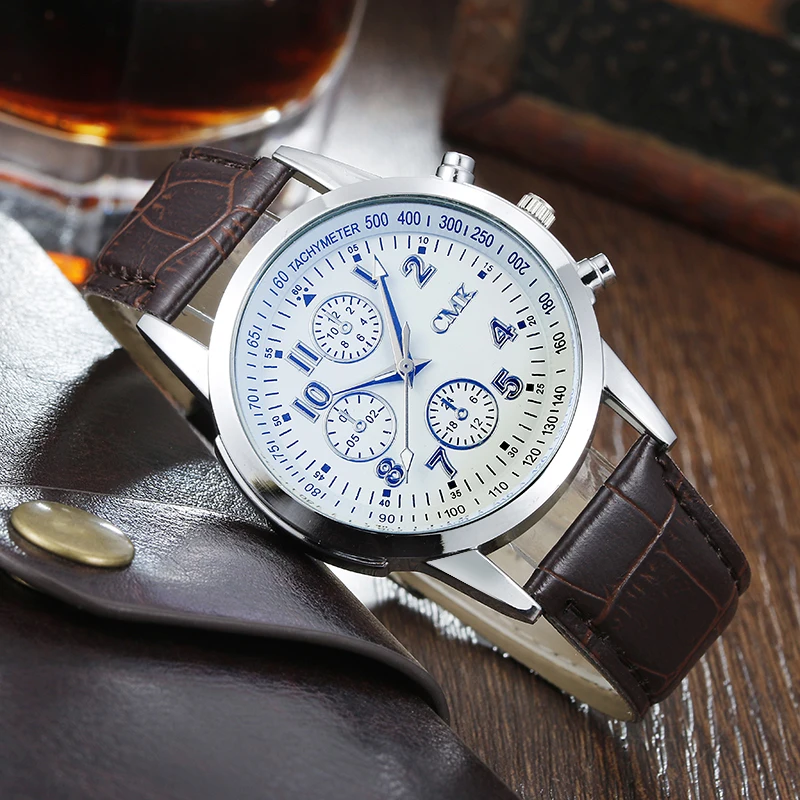 Relojes Hombre бренд CMK повседневные Простые синие Ray кварцевые женские часы