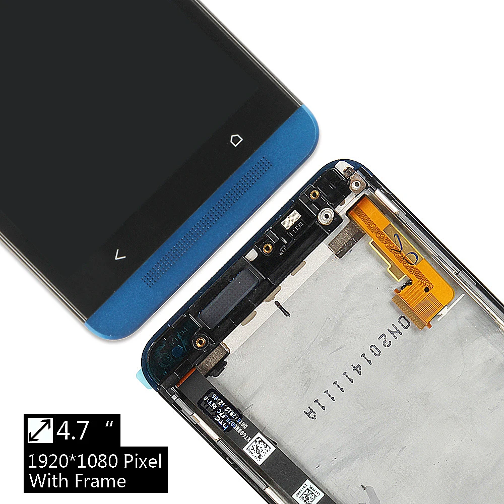 4," ЖК-дисплей для htc ONE M7 ЖК-дисплей сенсорный экран Рамка дигитайзер сборка для htc ONE M7 801e одна SIM Замена ЖК-дисплея