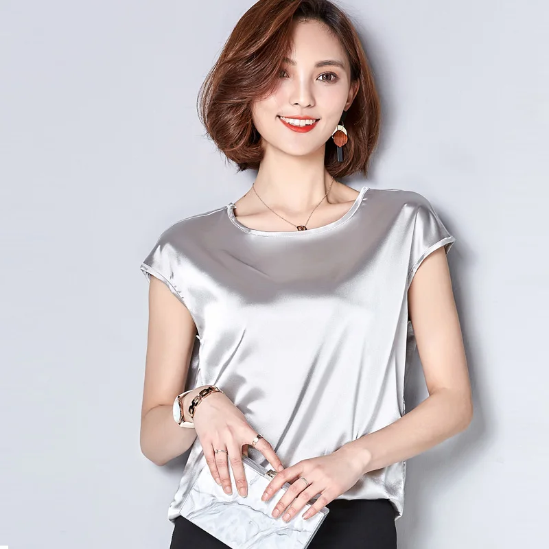 8 Цвет Летние женщин тенниски Китайский шелк 2017 топы тис women clothing о-образным