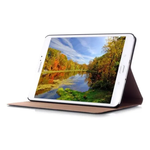 Роскошные вперед Стенд кожаный чехол кожного покрова для Samsung Galaxy Tab S2 9.7 SM T815 T815N