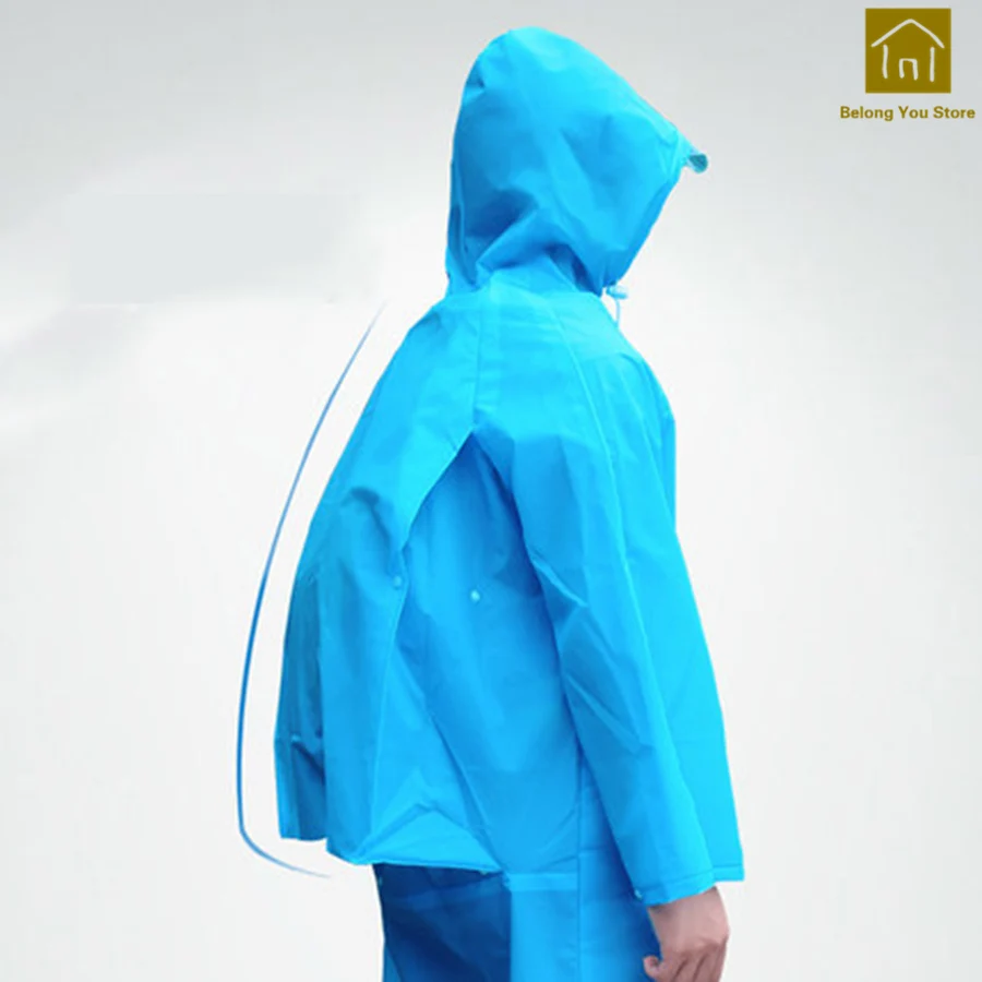 Outdoor Hiking Light Rain Poncho Polyester Travel Safe Cover Raincoat Vandre Waterproof Raincoats Gear LKR070 | Дом и сад
