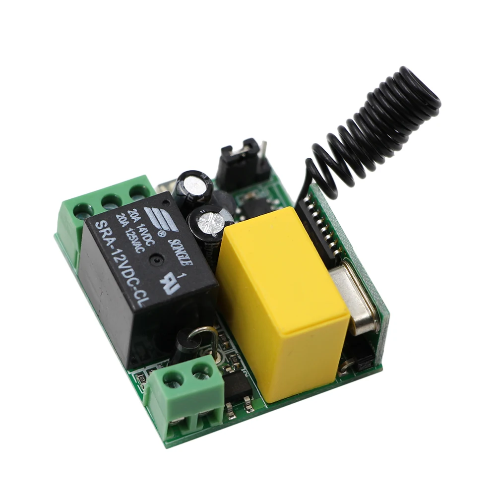 Micro Size AC 220V Wireless Remote Control Switch 1CH 10A Relay Light Radio ON OFF Receiver Transmitter | Обустройство дома