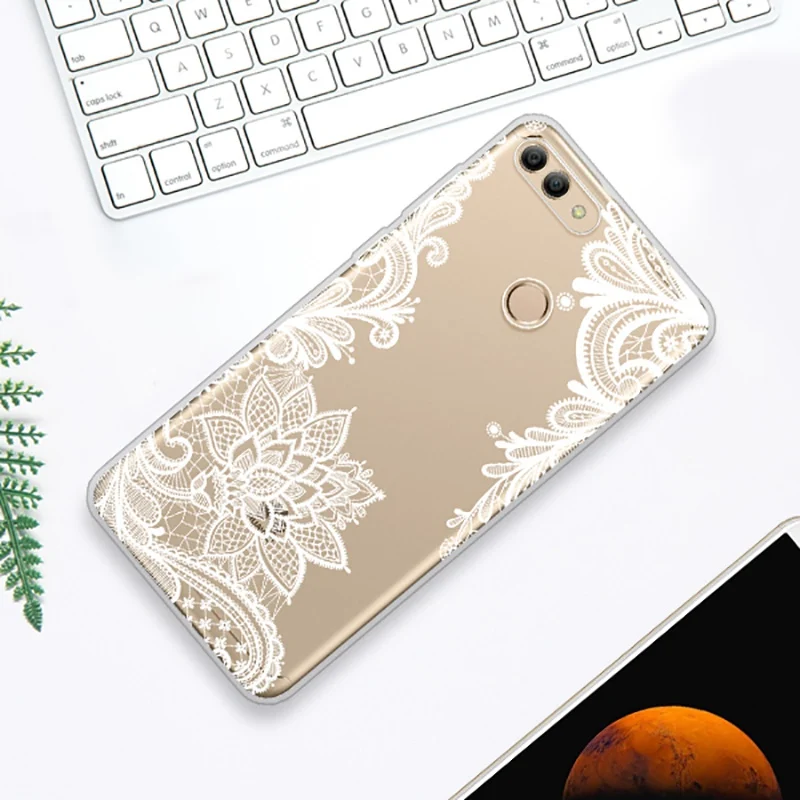 UTOPER чехол для huawei P20 Lite P smart Pro крышка цветок Дизайн y9 2018 наслаждаться 8 плюс |