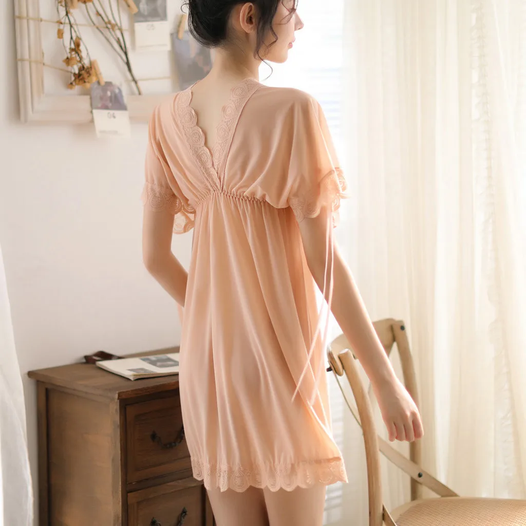 

New arrival woman's sexy nightdress elegant perspective hot fascinating babydoll modis nightwear porno sleepwear 41*