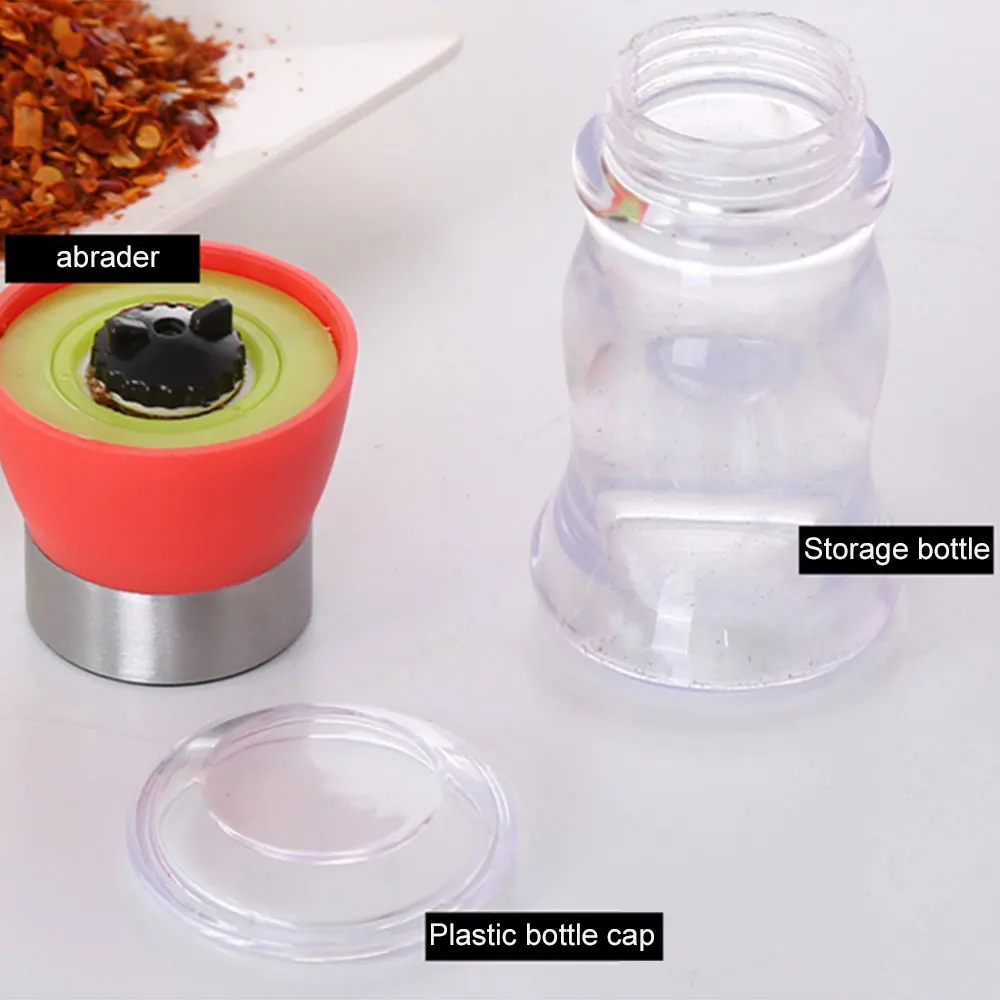 Мельница для соли и перца пластиковая бутылка приправ ручная мельница шейкер