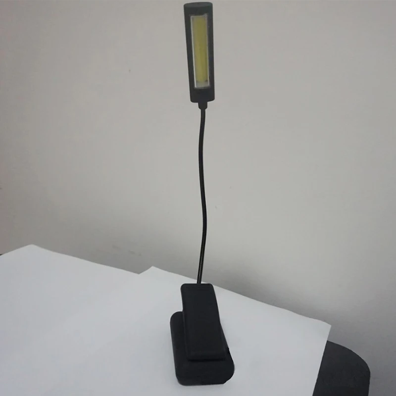 B2OCLED USB клип на настольную лампу 3 Вт COB Светодиодная лампа для чтения маникюрного