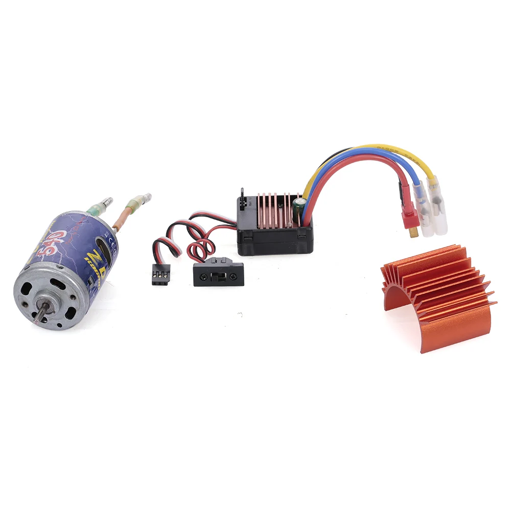 ZD Racing 540 8 5 T коллекторный мотор с 45A ESC Вентилятор охлаждения комплект для 1/10