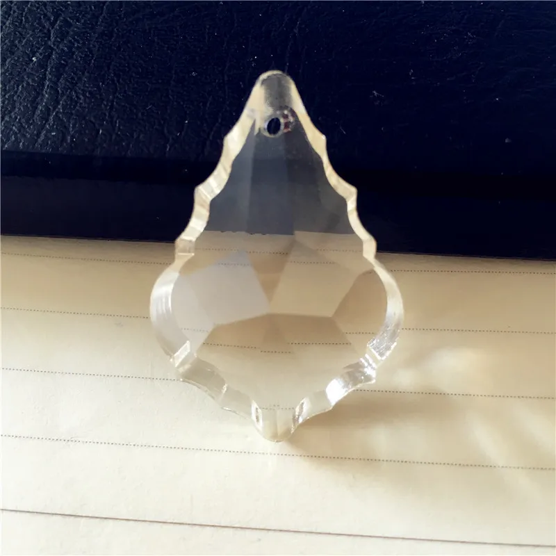 

Small Quantity 1pcs Cognac 38mm Crystal Chandelier Hanging Pendant Crystal Maple Glass Prism Drop Pendants Hotle Decoration